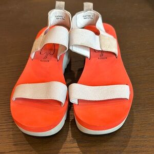Fly London orange and gray  Sandals
